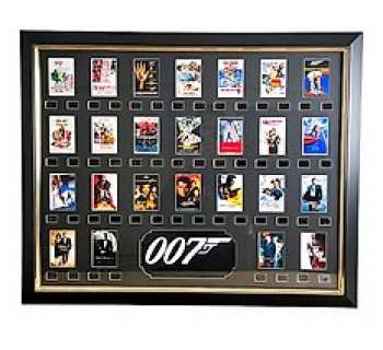 James Bond | James Bond - Large Luxury Frame with Logo & All 25 Films : From "Dr. No" to "No Time To Die" | Catawiki