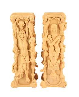 HELLRAISER III: HELL ON EARTH (1992) - Lot 639 - Pair of Pillar of Souls Maquettes