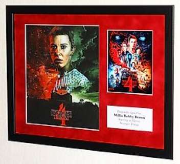 Stranger Things | Stranger Things - Millie Bobby Brown (Eleven) Premium Framed, signed + Certificate of Authenticity | Catawiki