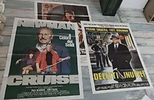 Original Italian Movie Posters Clint Eastwood-Newman/Tom Cruise-Sinatra (Color of Money-The First - Original Italian Movie Posters Clint Eastwood-Newman/Tom Cruise-Sinatra (Color of Money-The First