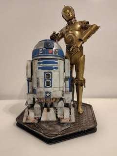Star Wars - Figurine(s) R2D2 & C3PO figure, 30 cm tall, resin material, airbrush and brush pained. | Catawiki