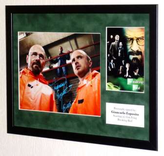 Breaking Bad - Giancarlo Esposito (Gus Fring) Premium Framed, signed, COA & Photo signing session | Catawiki