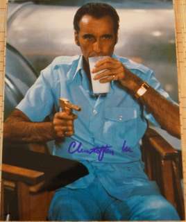 James Bond 007: The Man with the Golden Gun - Christopher Lee (+) as Francisco Scaramanga, signed with Certified Genuine bc | Catawiki