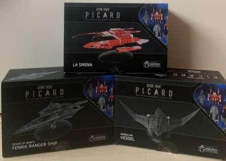 Star Trek - 3x Picard - The Official Starships Collection [New in Box] - Eaglemoss | Catawiki