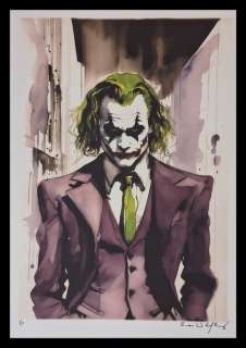 Joker - Heath Ledger - watercolor edition by Emma Wildfang - Large size | Catawiki