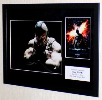 Dark Knight, the - Tom Hardy (Bane) Premium Framed, signed + Certificate of Authenticity | Catawiki