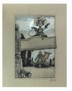 Fievel Goes West Drew Struzan Original Poster Concept. | Van Eaton Galleries