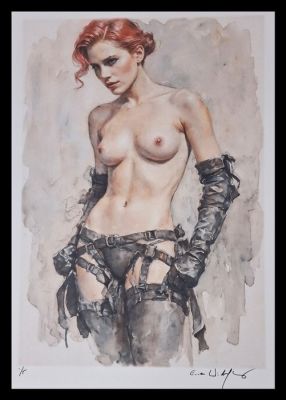 Black Widow - Vintage Pin Up edition by Emma Wildfang - Large size | Catawiki