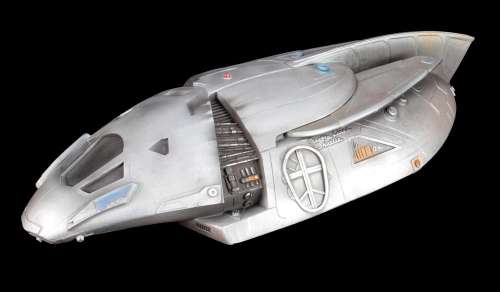 Lot 914 - Miniature model shuttlecraft and display from Serenity