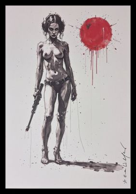 Princess Leia - Series " Tokyo Pop Icons " by Emma Wildfang - Large size | Catawiki