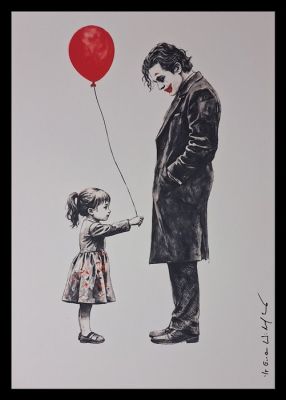 Emma Wildfang - Joker - Series " Tokyo Pop Icons inspired by Banksy" - Large size | Catawiki