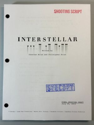 Interstellar (2014) - Final Shooting Draft - Syncopy | Catawiki