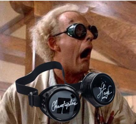 Back to the Future - Christopher Lloyd – Ritorno al futuro - Occhiali firmati – Cert. Official Pix | Catawiki