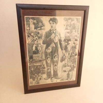 Chocolates Amatller - Charlie Chaplin 1930 - Complete Coleccion Uncut Sheet of 18 Trade Cards / Postcards - Extremely Rare - Amatller | Catawiki