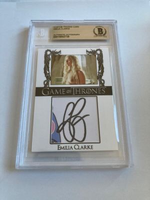 Game of Thrones - Emilia Clarke - Signed Trading Card - Beckett COA | Catawiki