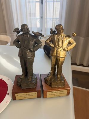 Lot of 2 - Official Award Trophies from Dinard Film Festival 2012 (Golden Hitchcock + Audience | Catawiki
