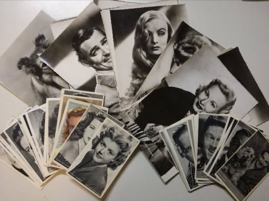 142 cards and original photos movie stars 1950’s - Kwatta - Chocolaterie Clovis | Catawiki