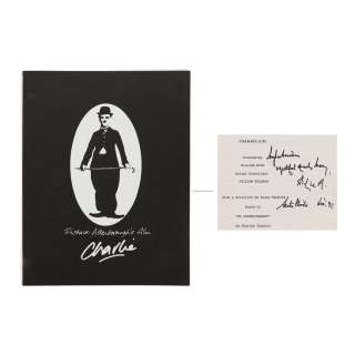 CHAPLIN (1992) - Lot 681 - Original Richard Attenborough-inscribed Shooting Script