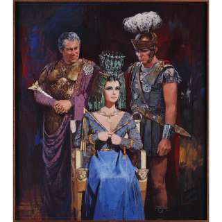 Lot 754 - Howard Terpning original final-draft one-sheet poster artwork for Cleopatra