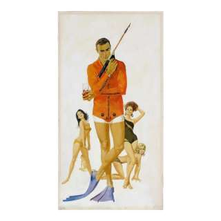 THUNDERBALL (1965) - Lot 210 - Hand-painted Robert McGinnis Poster Artwork