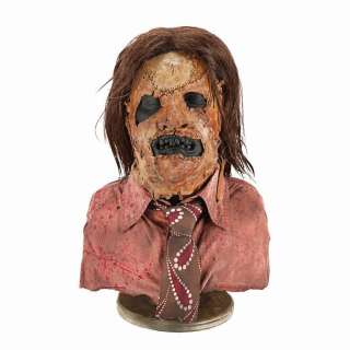 LEATHERFACE: THE TEXAS CHAINSAW MASSACRE III (1990) - Lot 247 - Leatherface (R.A. Mihailoff) Mask Display