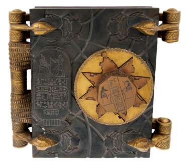 The Mummy "Book of the Dead" hero static prop with rotating dial key. | Profiles in History
