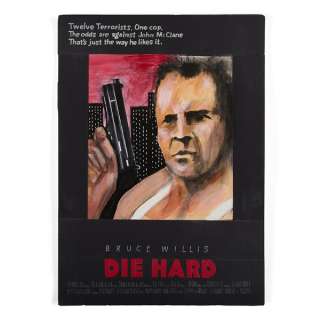 Signed Rod Dyer Poster Concept Art from Die Hard | Studio Auctions
