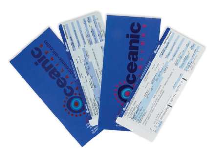 Lot 1036 - Lost (2) Oceanic Airlines 815 boarding passes for "Locke" and "Sayid".