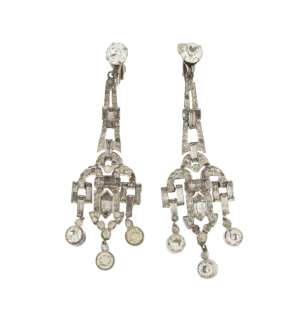 Lot 525 - BILLIE BURKE AND LAURA HARRIER: "AFTER OFFICE HOURS" AND "HOLLYWOOD" SCREEN-WORN EARRINGS