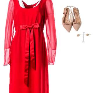 Respect Aretha Franklin Jennifer Hudson Screen Worn Dress Earrings & Shoes Ch 11 Sc 56 | VIP Fan Auctions