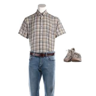 Jerry and Marge Go Large Jerry Selbee Bryan Cranston Screen Worn Shirt Pants Belt & Shoes Sc 86-89 | VIP Fan Auctions