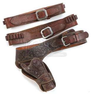 Unknown Production | Set of Three Leather Ammo Gun Belts | Propstore