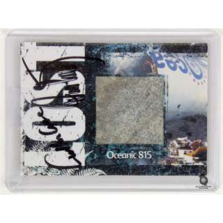 LOST - Lot 180 - LOST Oceanic Airlines 815 Plane Wreckage Card Signed by Carlton Cuse & Damon Lindelof