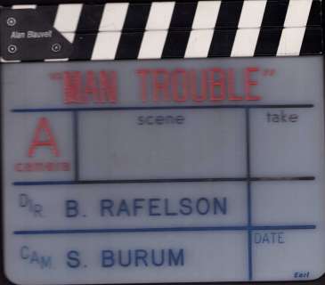 Man Trouble Directors clapper | Piece of the Past
