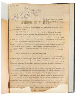 Keystone Kops “Football Story” Film Script. N.p., ca. 1916.... | Potter & Potter