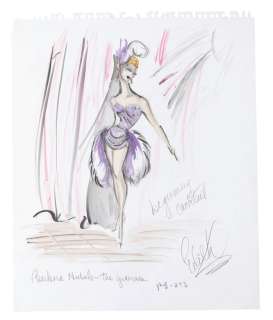An Edith Head Original Costume Sketch for Barbara Nichols. | Van Eaton Galleries