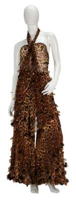 Lot 918 - Bette Midler | "Isn‘t She Great" Jungle Cat Pants And Scarf (With DVD)