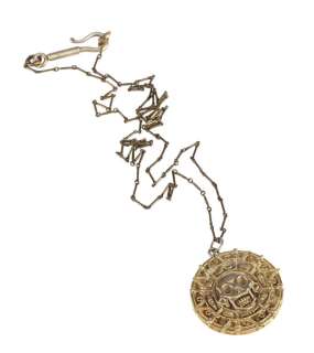PIRATES OF THE CARIBBEAN: THE CURSE OF THE BLACK PEARL (2003) - Lot #292 : Elizabeth Swann‘s (Keira Knightley) Screen-Matched Cursed Aztec Medallion Necklace