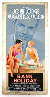 Bank Holiday (1938) - Original hand painted poster artwork, starring Margaret Lockwood and directed… | Ewbank’s