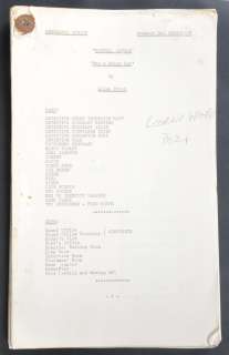 ESTATE OF DAVE PROWSE - SOFTLY SOFTLY ORIGINAL PRODUCTION SCRIPT | Auctioneum Ltd