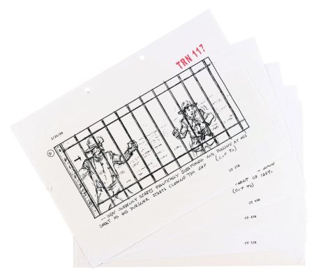 Lot 24 - A Collection of "Indiana Jones and the Last Crusade" Storyboards. | Van Eaton Galleries