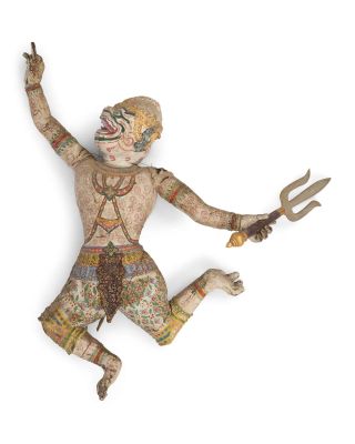 Hanuman And the Seven Ultramen | Lot 31 - Hanuman Flying Miniatures (2) | Julien’s