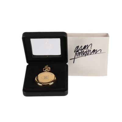 HARRY POTTER AND THE PHILOSOPHER‘S STONE (2001) - Lot #126 : The Alan Rickman Archive: Personal Crew Gift Pocket Watch Autographed by Alan Rickman