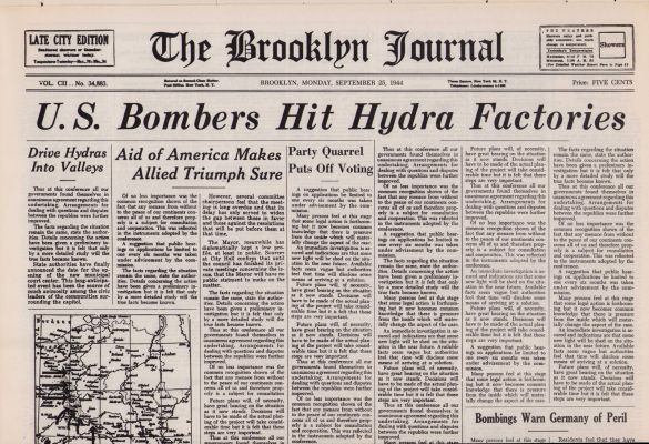 Lot 83 - Captain America rare prop newspaper screen used | Piece of the Past