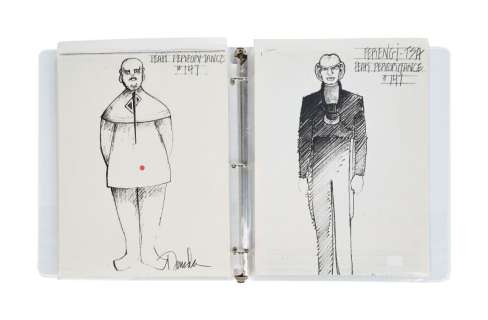 Lot 121 - Star Trek: The Next Generation | "Peak Performance" Costume Design Production Archive