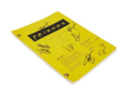 Friends | Cast-Signed "The One with the Halloween Party" Script (B) | Julien’s