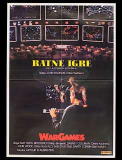 Lot 376 - Wargames - Original Release Yugoslavian Theatrical Poster