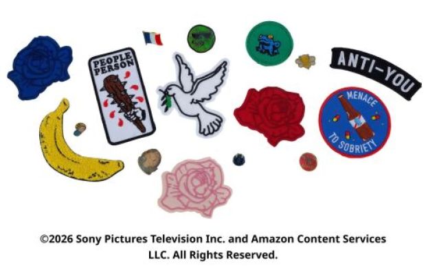 The Boys (T.V. Series, 2019-2026) | Lot 24: Collection of Frenchie’s Pins and Patches | Propstore