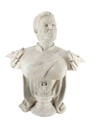 The Boys (T.V. Series, 2019-2026) | Lot 394: Homelander Vought Tower Hallway Bust | Propstore
