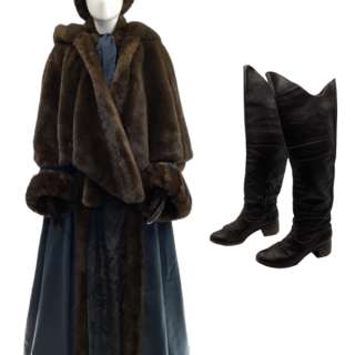 Lot 70 - The Great Catherine‘s Elle Fanning Brocade Jacket, Boots, Hat, Gloves, Brocade Skirt, Coat, Hip Pads, Petticoat & Caplet Hat